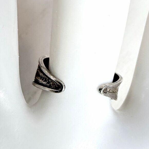 800 Silver Coral Filigree Adjustable Cuff Ring - Picture 8 of 8